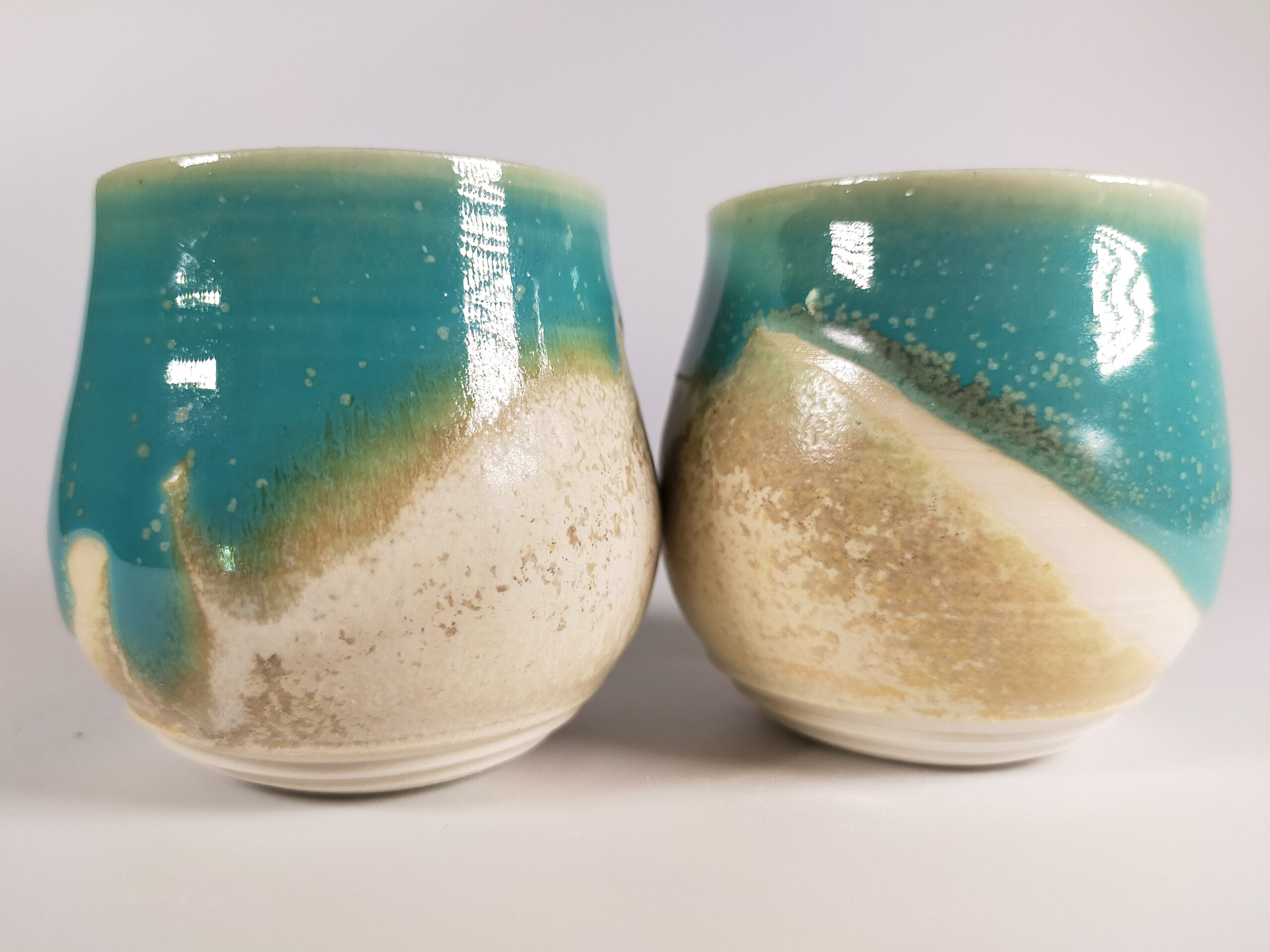 Tasse à expresso Tulipe — turquoise et marbre – Image 3