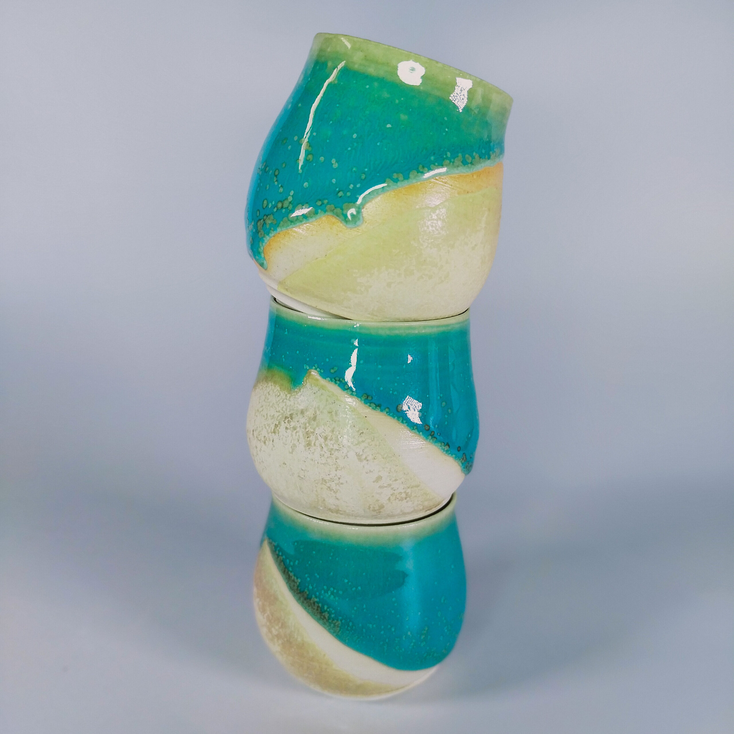 Tasse à expresso Tulipe — turquoise et marbre – Image 4