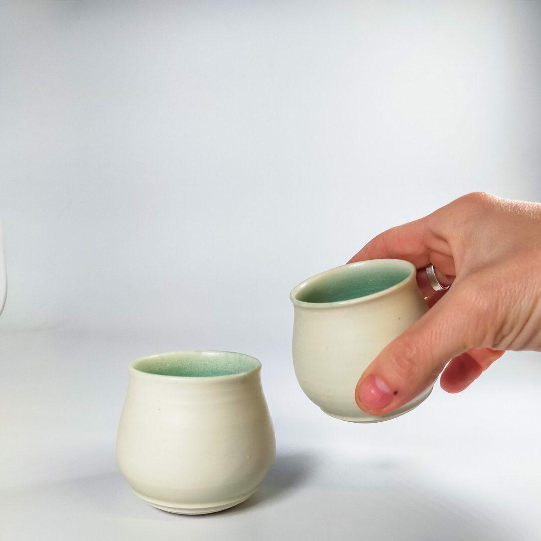 ARAZAR Alice -Tasses café tulipe jade 2