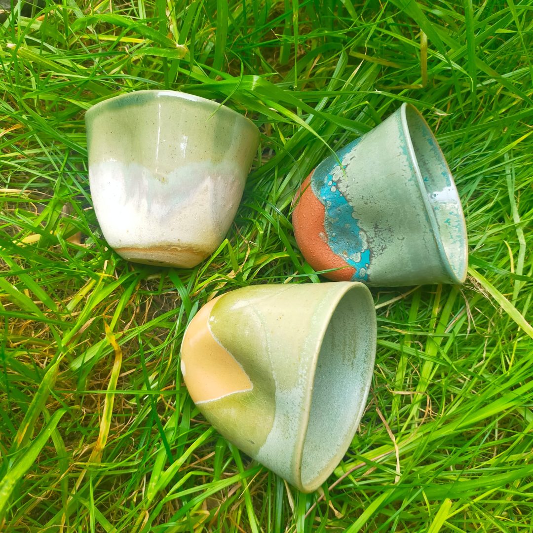 Tasses "empreinte" - Grès émaillé - Alice ARAZAR